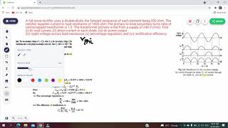Lec 6f:Numerical Problem 2 on Rectifiers