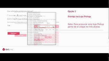 Alteração da Entrega