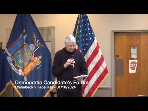 Village of Rhinebeck Democratic Candidate Forum 01/18/2024