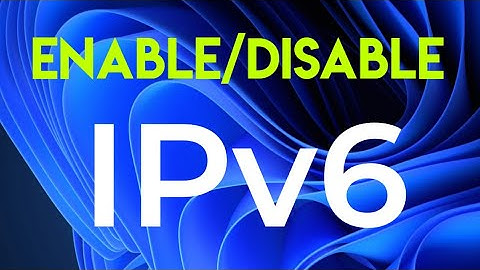 ➡️👉How to Enable or Disable IPv6 in Windows 11/Windows 10 | Enable or Disable IPv6👈
