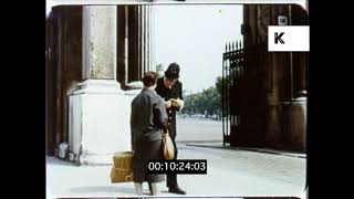 1950s Tourists in Central London, HD from 16mm