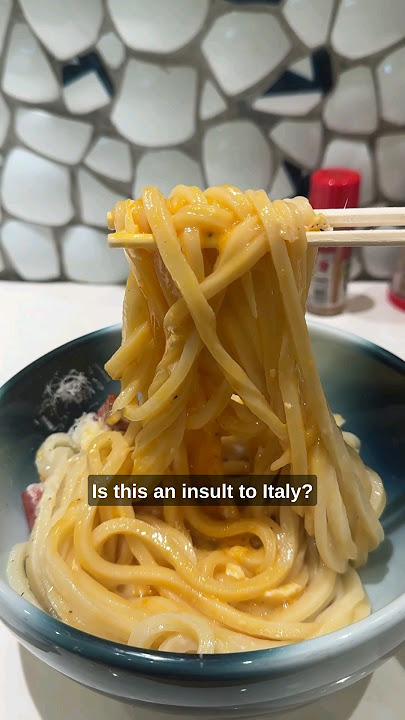 Japan’s udon carbonara will upset someone