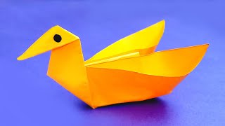 Origami Paper Duck that FLOATS | How to make Paper Duck | Duck Making Tutorial | Origami Bird Craft