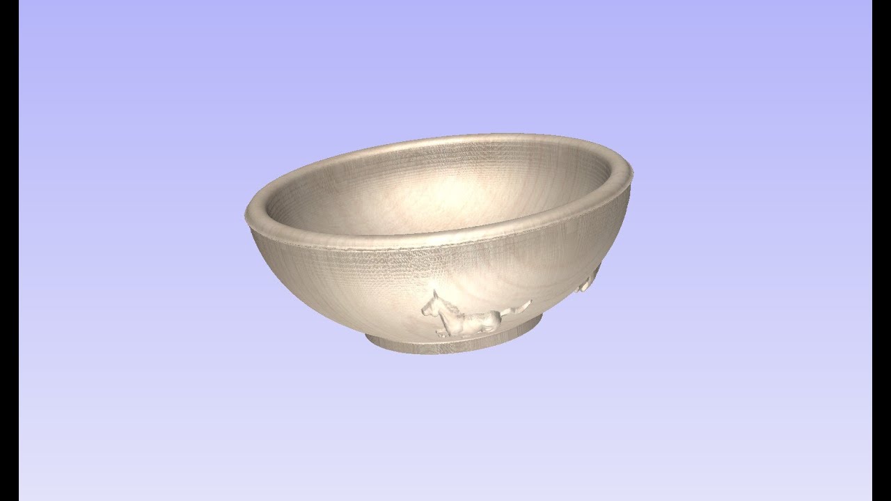 CNC Bowl In Aspire