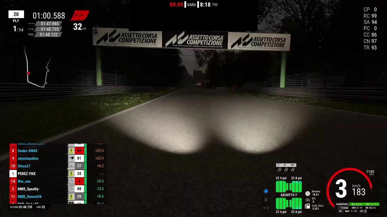 Assetto corsa competizione campionato menegotto