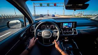 ASMR Driving | 2024 Kia Sorento | Downtown Montreal After Sunset, No Talking screenshot 2
