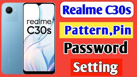 Realme c30s mobile me Screen Lock setting | how to set Pattern,pin, Password lock in Realme c30s