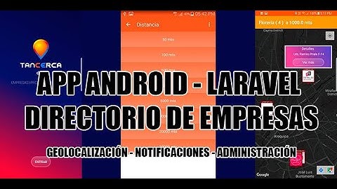App móvil Directorio de Empresas Android Laravel