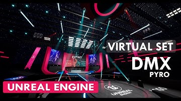 STAGE TGH  | Pyro | Download now | Aximmetry | Unreal Engine Corporate Virtual Set |