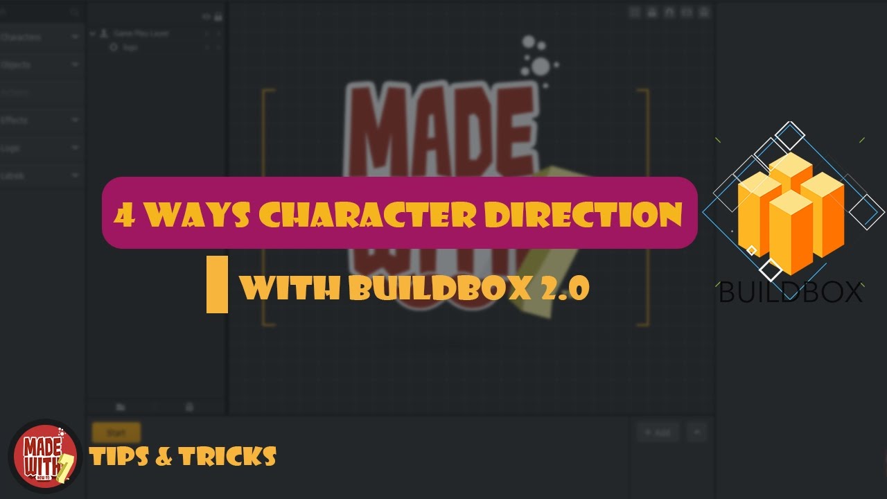 Buildbox Tricks - 4 Ways Character Direction buildbox 2.0 / 2.1.1 | MW7 ...