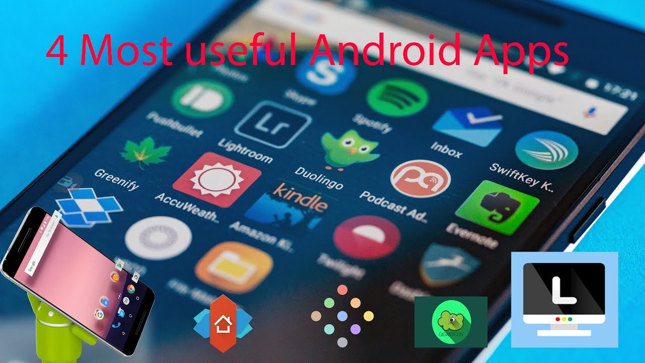 4 Most Usefull Android App||Nova launcher||Giganticon||Delta Icon||Leena Desktop UI||