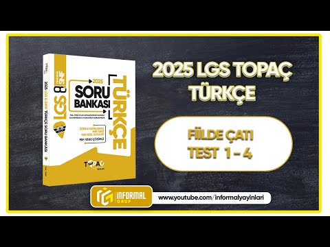 2025 LGS TOSPİK Soru Bankası | FİİLDE ÇATI | TEST 1-4