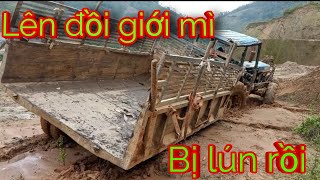 máy cày ISEKI 10520 lên đồi giới mì (sắn)