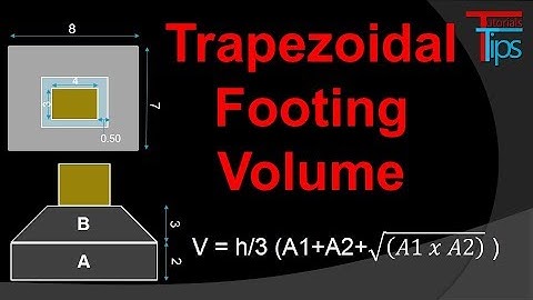 How To Calculate Volume of Trapezoidal Footing