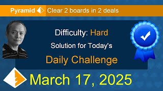 Microsoft Solitaire Collection: Pyramid - Hard - March 17, 2025