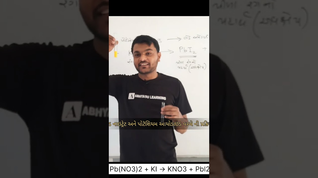 Pb(NO3)2+ KI→KNO3+PbI2 (Lead(II)and up nitrate +potassium iodide →Potassium nitrate+Lead (II)iodide)