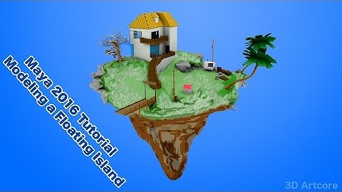 Maya 2016 Tutorial- How To Model an Island Part 32