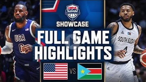 SOUTH SUDAN VS USA | USAB SHOWCASE | FULL GAME HIGHLIGHTS | July 20 2024
