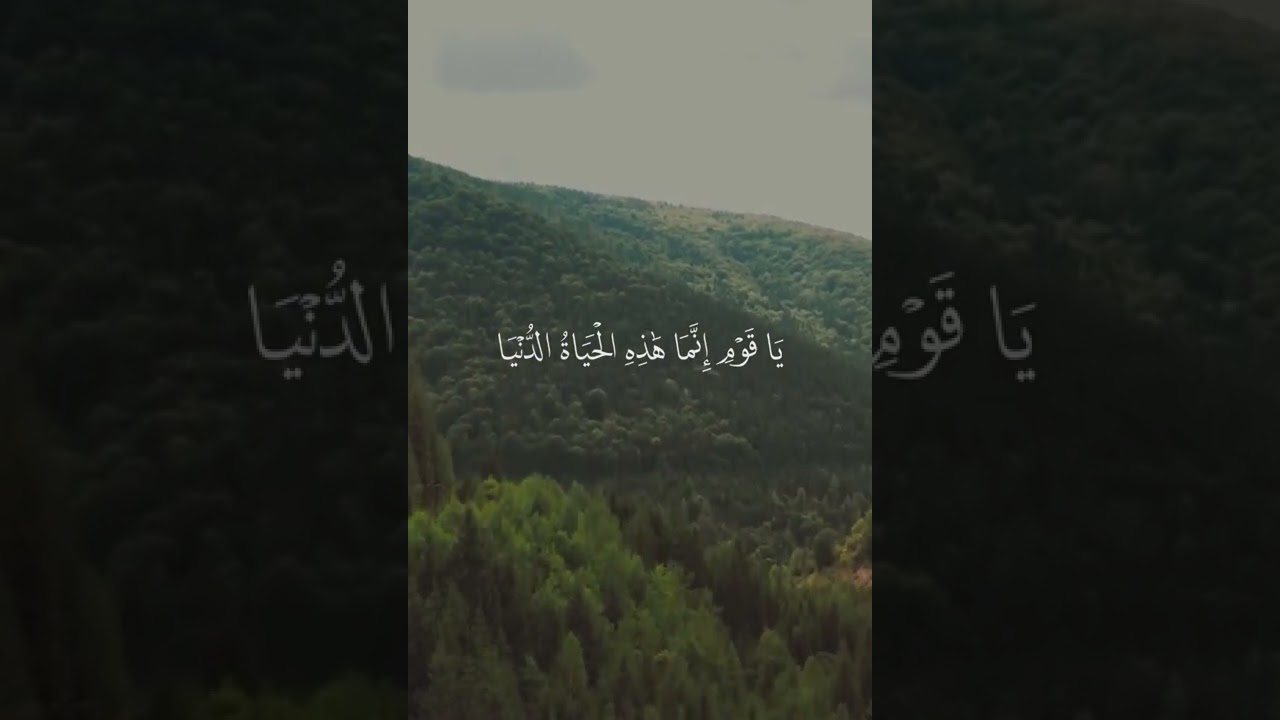 {يَاقَوْمِ إِنَّمَا هَذِهِ الْحَيَاةُ الدُّنْيَا مَتَاعٌ} | من روائع الشيخ محمد صديق المنشاوي