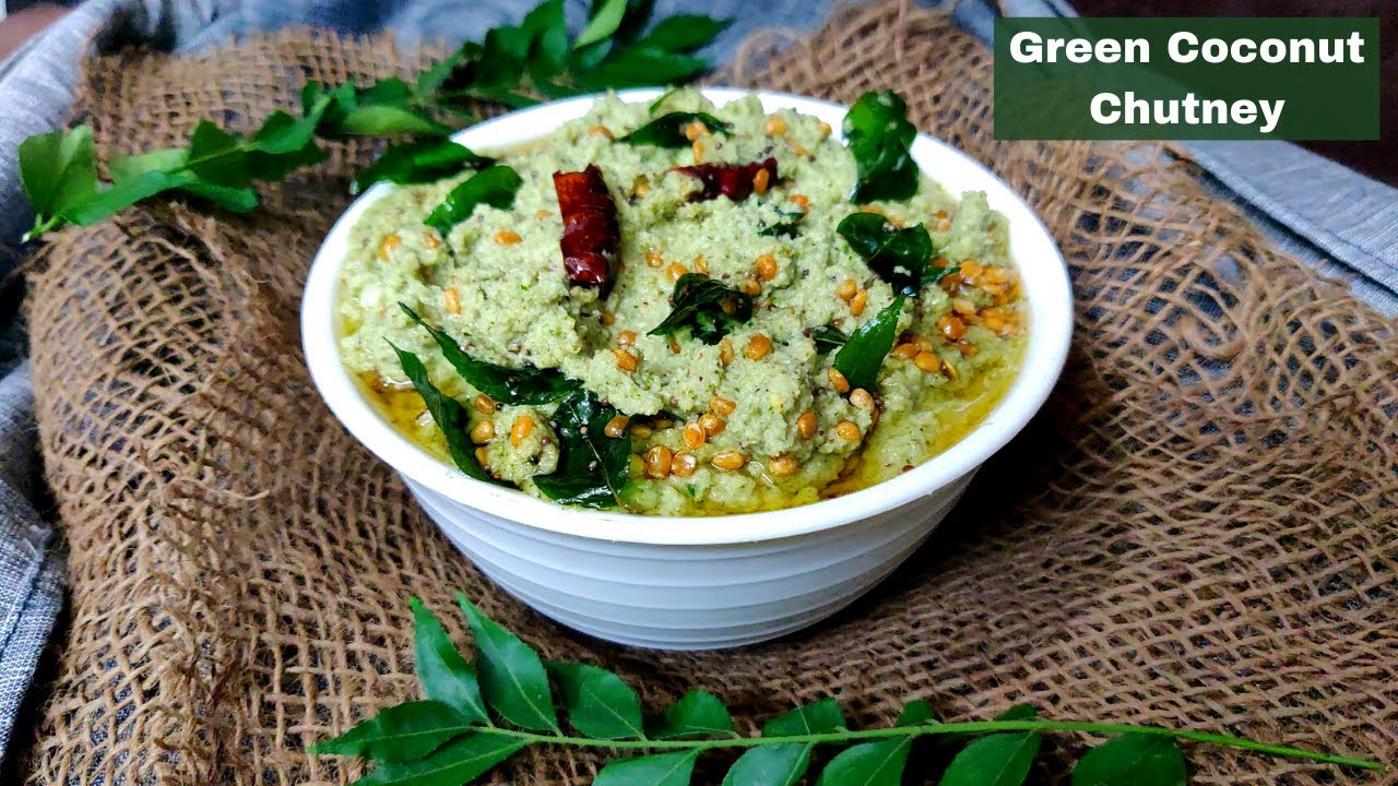 GREEN COCONUT CHUTNEY COCONUT CORIANDER CHUTNEY CHUTNEY FOR DOSA
