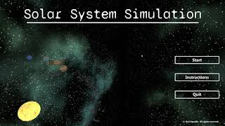 Solar System Simulation || Unity Project by Ana Vassallo