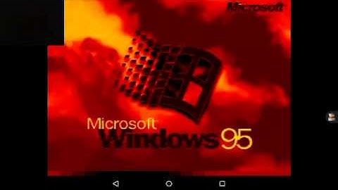 Windows 95. Startup in demonic tone