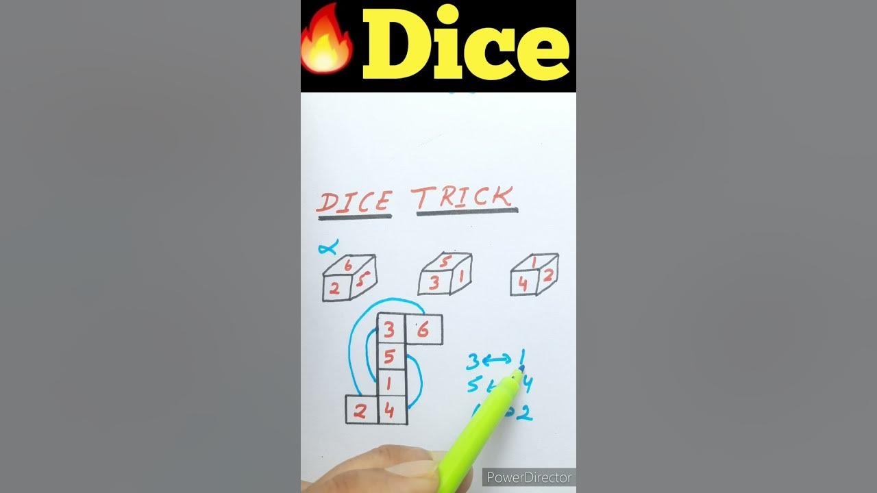 Dice (पासा) Reasoning Trick In Hindi Number On Opposite Face In Dice