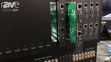 CEDIA 2017: Zektor Demos Palladia Matrix Switch