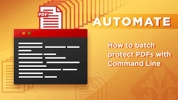 PDF command line: How to batch protect PDF files with encryption & DRM