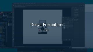 Photoshop Dersleri 1.1 /// Dosya Formatları