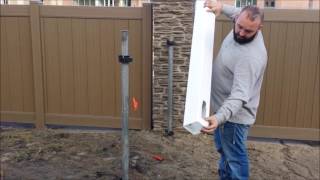 PVC Vinyl Fence Install Step
