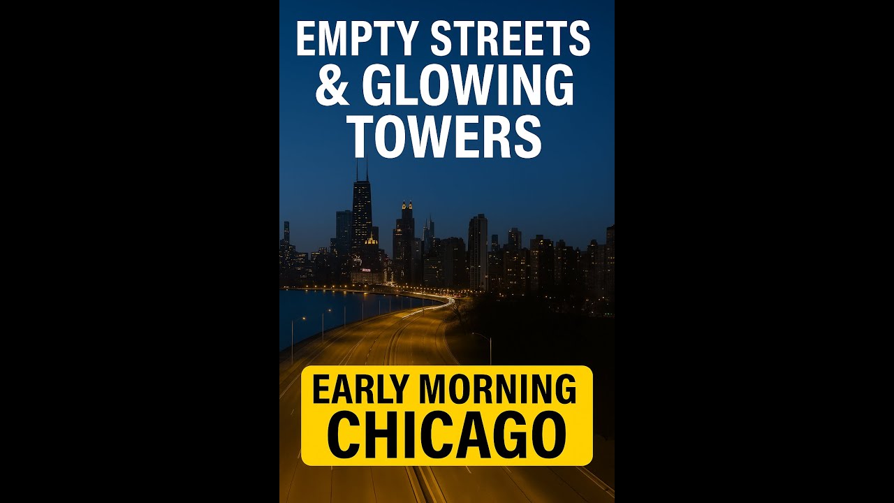 Empty Streets & Glowing Towers | Early Morning Chicago