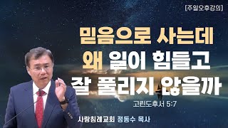 믿음으로 사는데 왜 일이 힘들고 잘 풀리지 않을까 | 정동수 목사, 부산제일성서침례교회