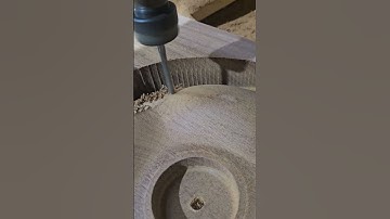 Finish 3D, ball nose 6mm. #woodworking #wood #cncsoftware #cnc #tools