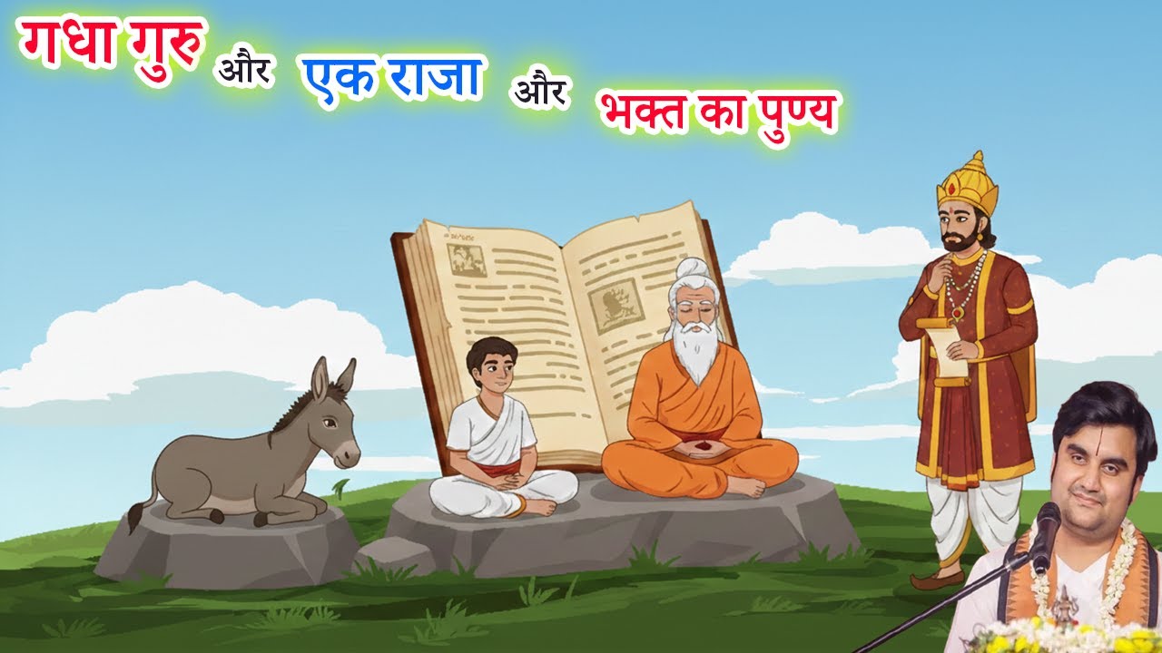 गधा गुरु और एक राजा और भक्त का पुण्य - रोचक कथा | Indresh ji Maharaj #bhagwatkatha