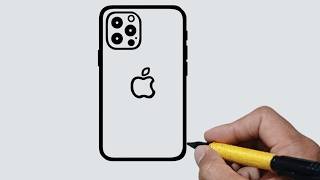 How to Draw an iPhone Step by Step | Easy Drawing Tutorial
