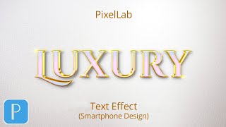 100% EDITABLE! Golden Luxury Text Effect - PixelLab Tutorial screenshot 1