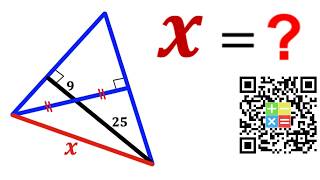 Can you find the length X | (Triangle) | #math #maths | #geometry