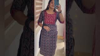 #ajrakh#kurtis#black#indigo#trending #fashion #viral #kurtisonline #lowbudgetkurtis #office#daily