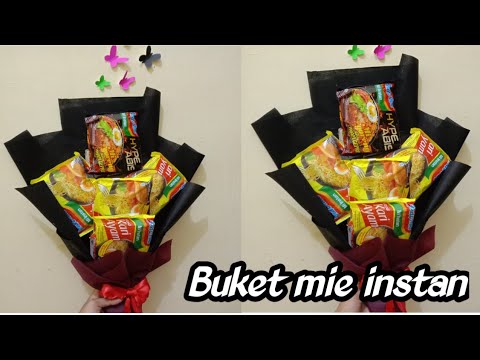 How to make bouquet mie instan