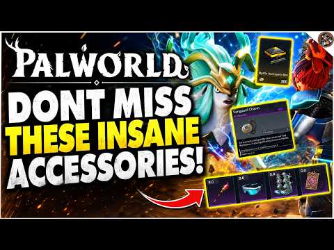 Dont Miss out on these INSANE Accessories in Palworld 1.0 ~USE THEM AS EARLY AS LEVEL 33!~