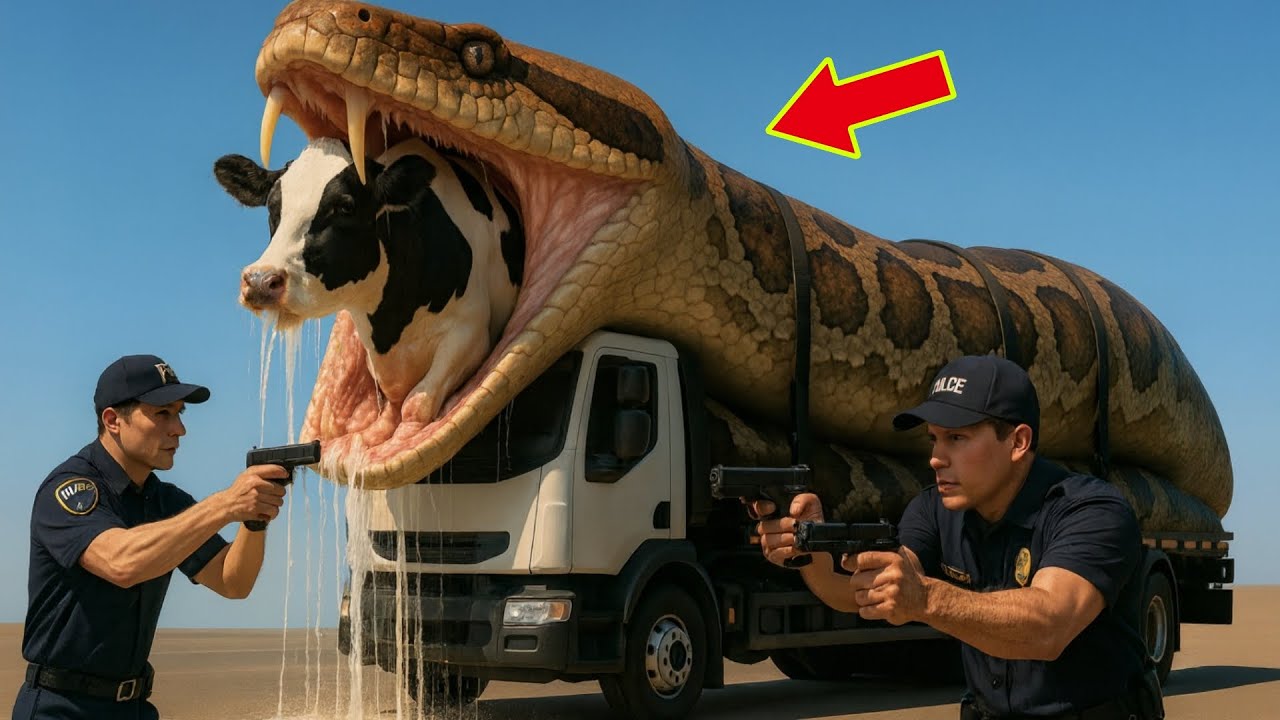 Brave Heroes Save Innocent Mother Cow from Giant Python’s Attack - YouTube