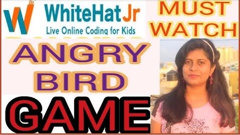 1) INT-T PDF ANGRY BIRD GAME CODE CLEAR DEMO APP #WhitehatJr # code #lovelyspeaks #game #angry #bird
