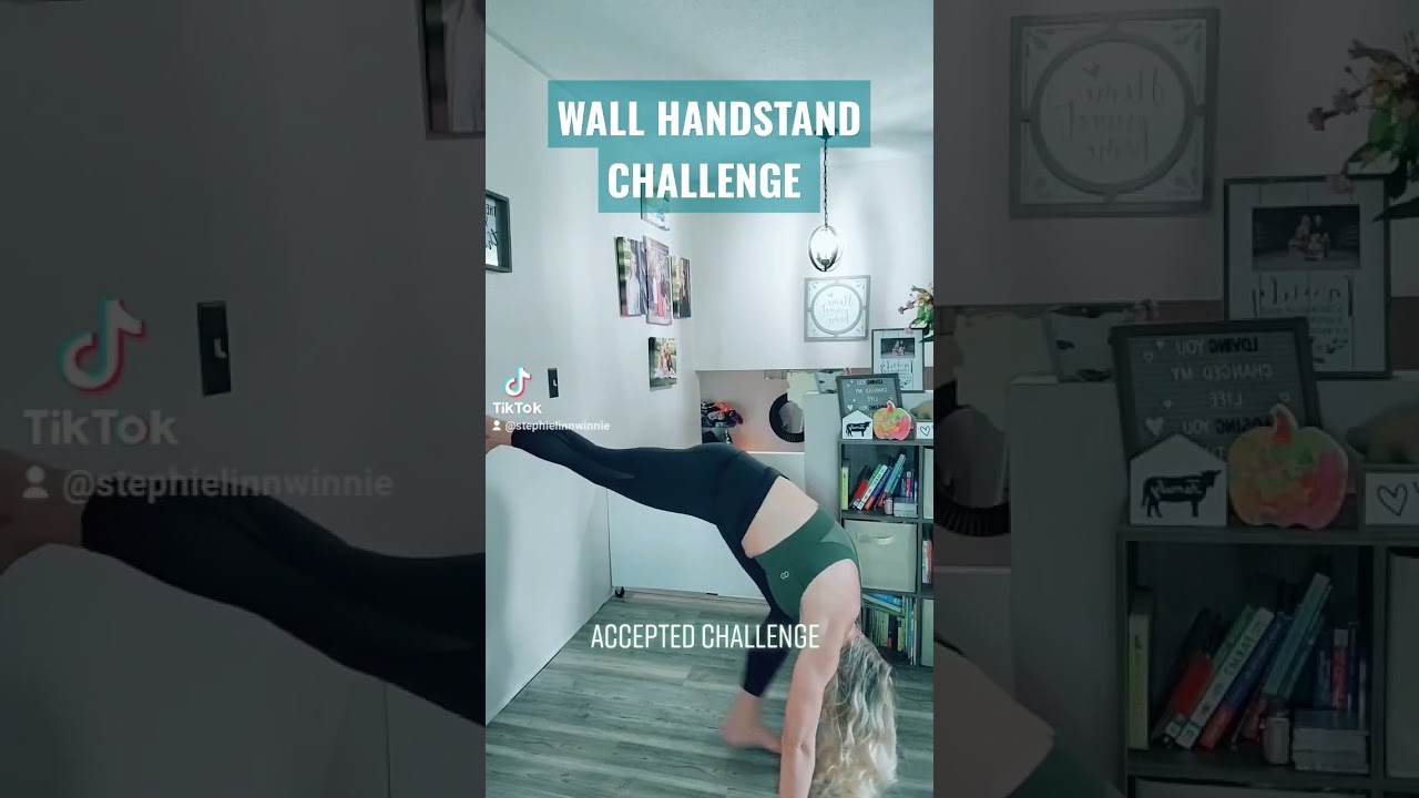 WALL HANDSTAND CHALLENGE wallchallenge handstandchallenge fun fit 