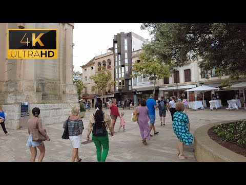 🇪🇸 Spain-Mallorca, Manacor - [4K] 60fps Walking Tour