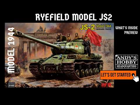 Ryefield model  RFM 5160 JS2 Russian WWII Heavy Tank Model 1944 plus aftermarket parts preview