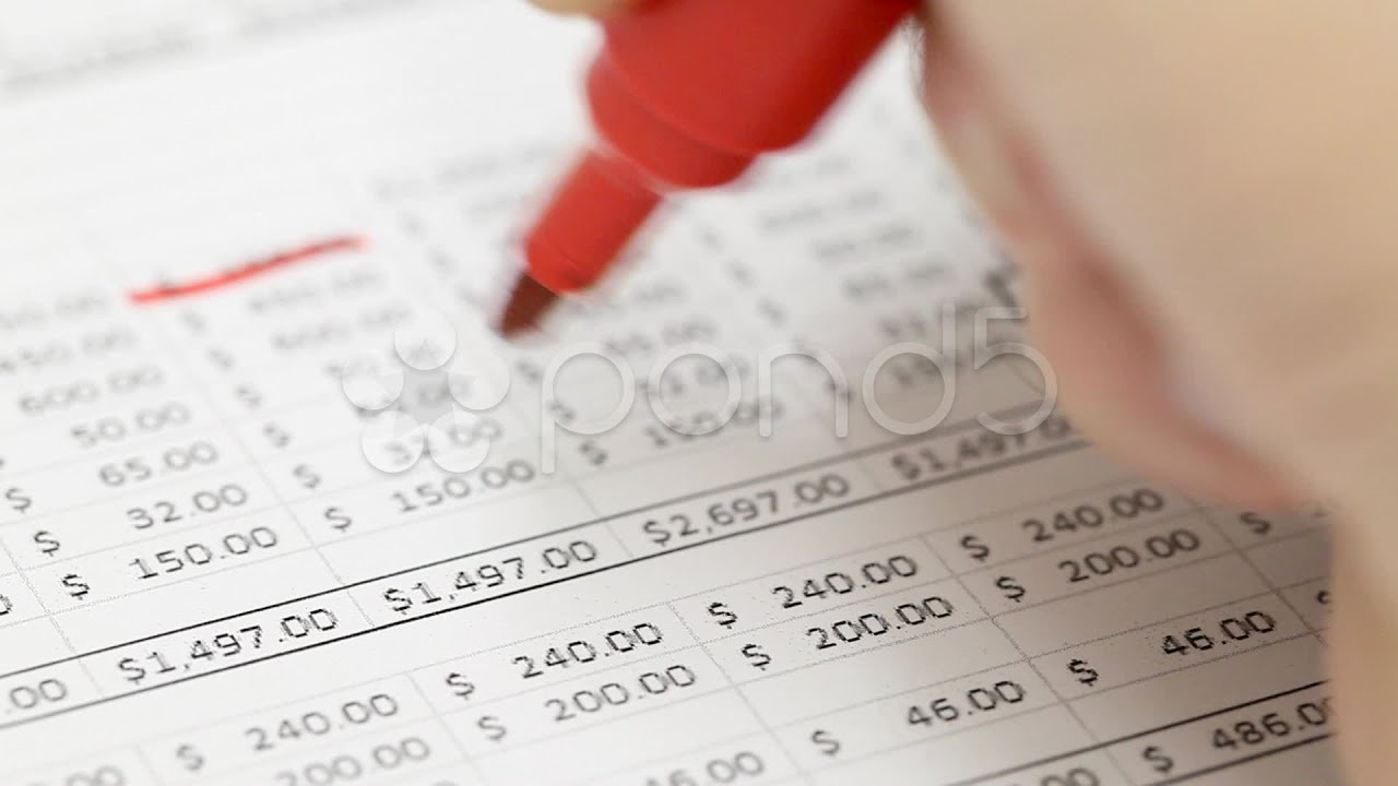 Budget. Stock Footage