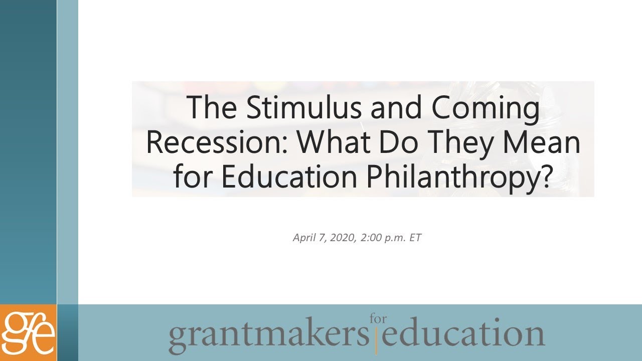 The Stimulus and Coming Recession: What Do They Mean for Education