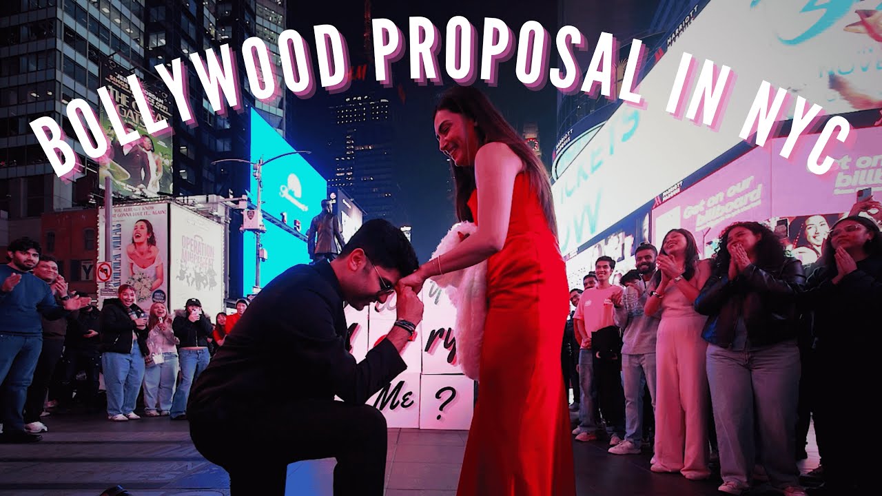 Bollywood Proposal in NYC ❤️ (You Might Cry Watching This)