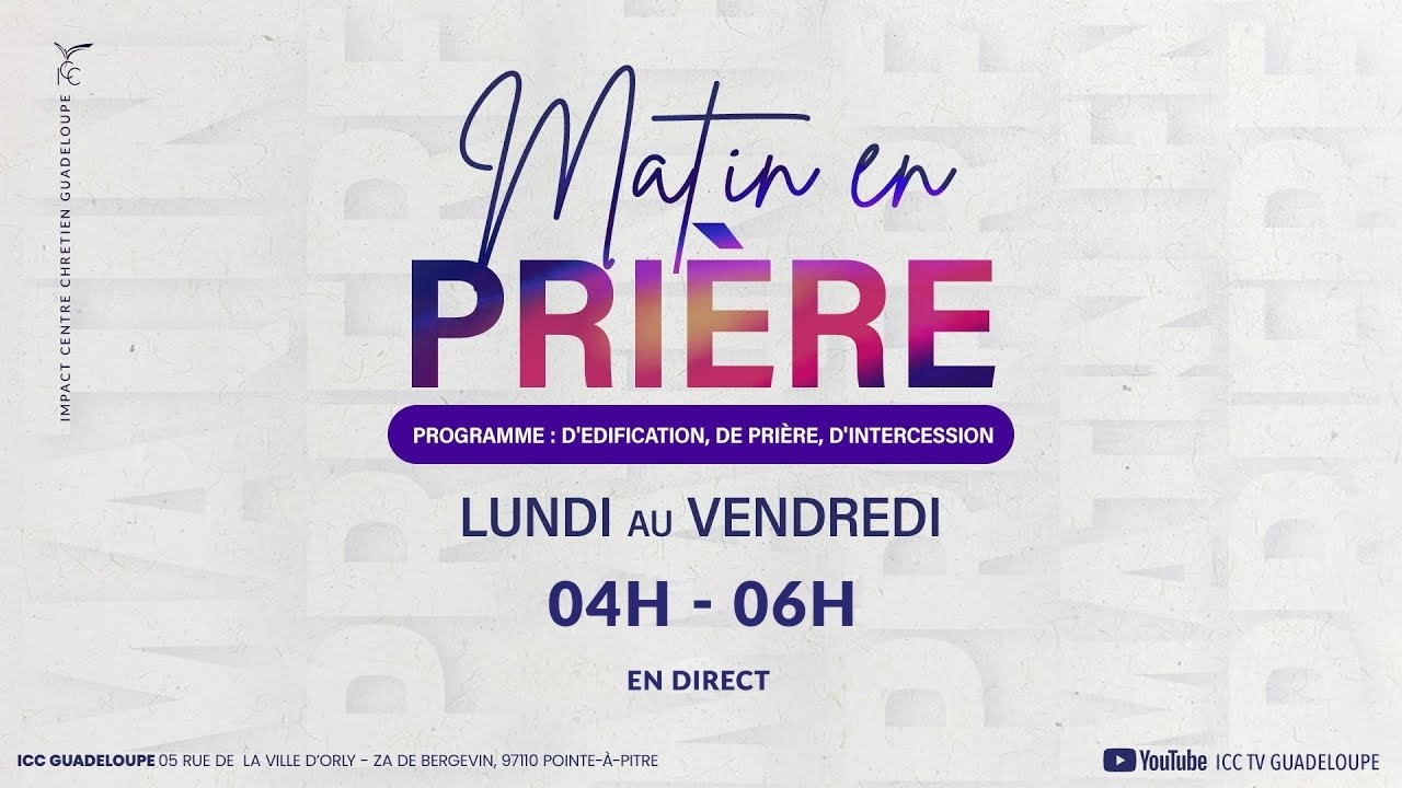 MATIN EN PRIÈRE - COMMANDE AU MATIN Apotre Yvan CASTANOU - MERCREDI 11 MARS 2026